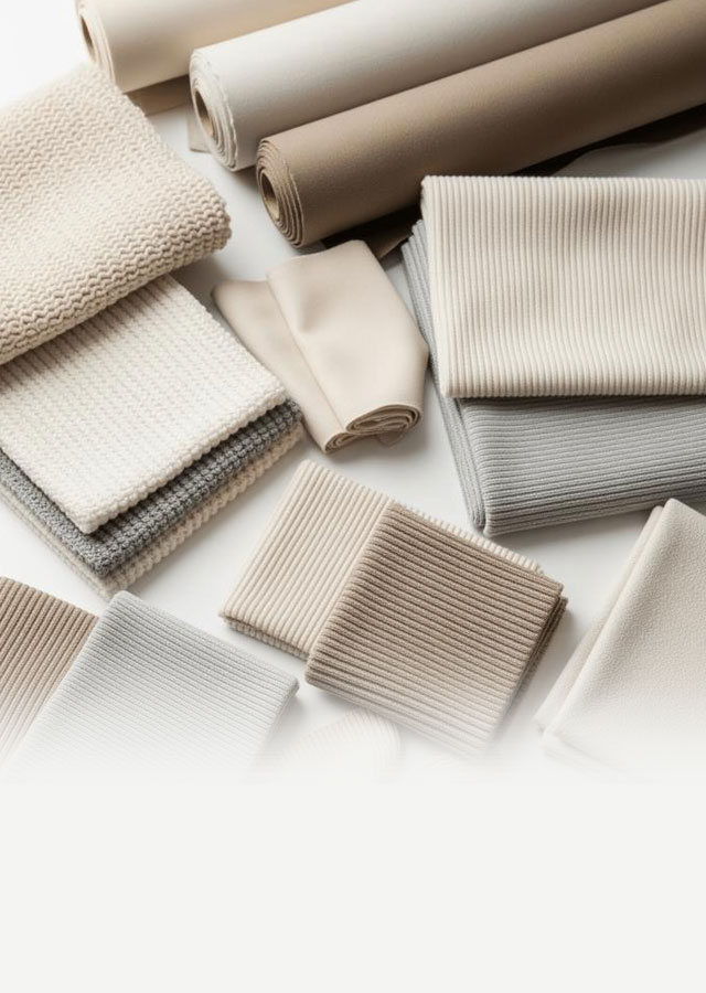 Knit fabric textures